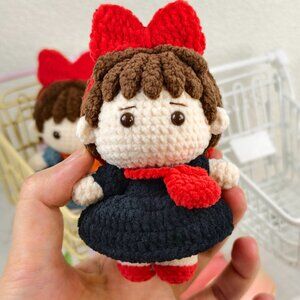 Handmade Amigurumi Crochet Kiki's Delivery Service Plushie